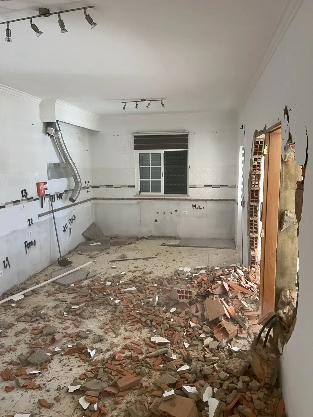 Antes da obra, em Almancil